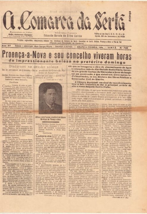 A Comarca Da Sertã Nº730 30 09 1950 P