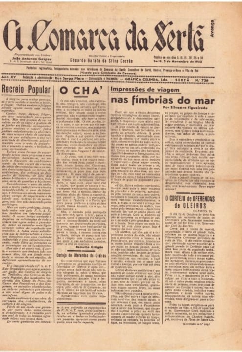 A Comarca Da Sertã Nº736 05 11 1950 P