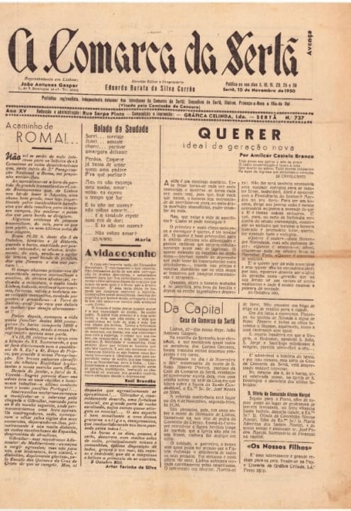 A Comarca Da Sertã Nº737 10 11 1950 P