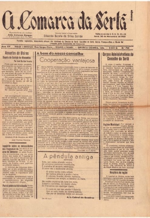 A Comarca Da Sertã Nº741 30 11 1950 P