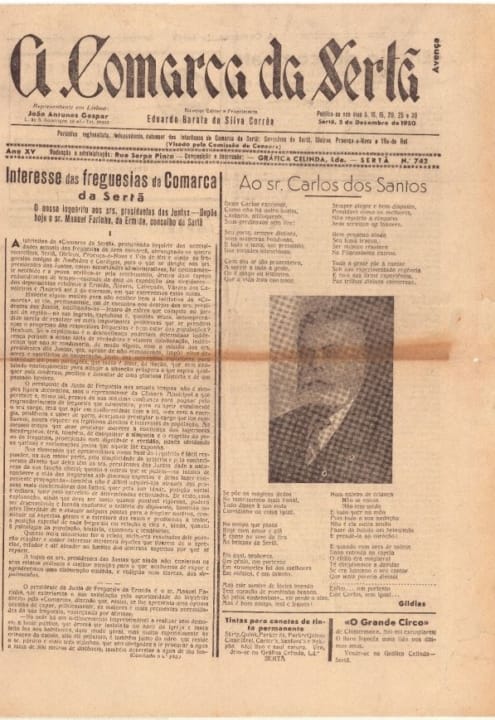 A Comarca Da Sertã Nº742 05 12 1950 P