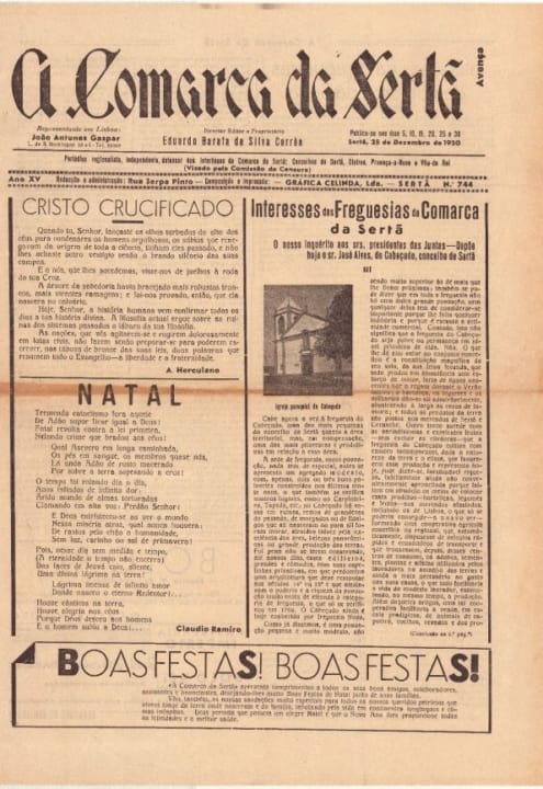 A Comarca Da Sertã Nº744 25 12 1950 P