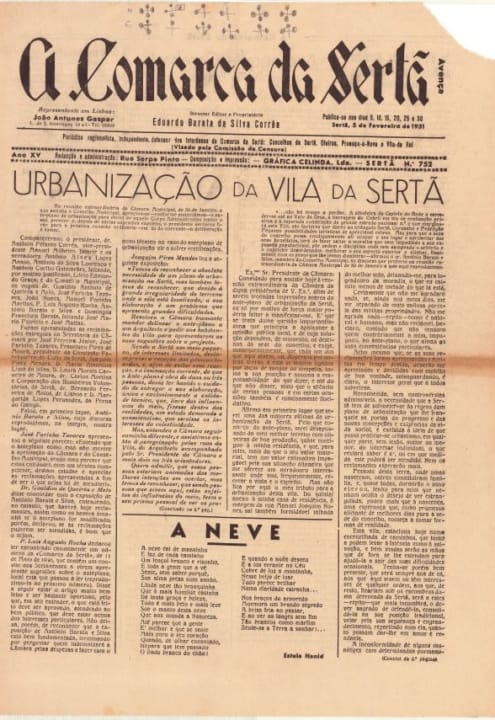 A Comarca Da Sertã Nº752 05 01 1951 P