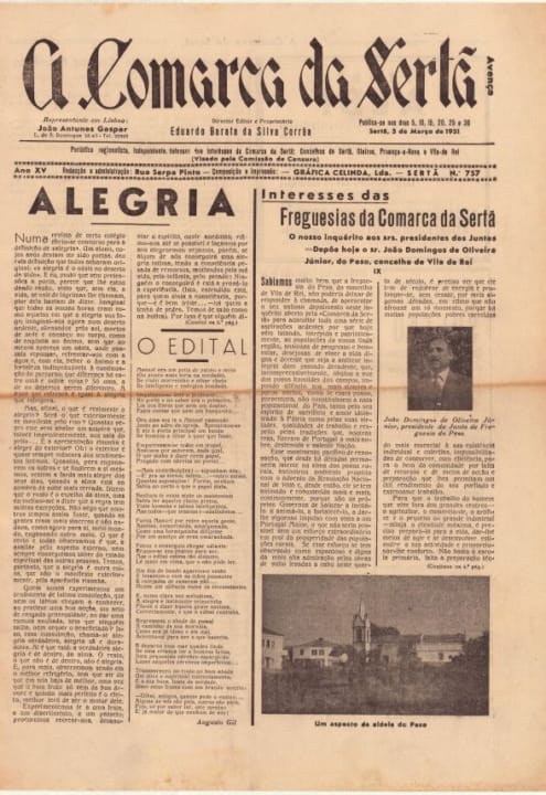 A Comarca Da Sertã Nº757 05 03 1951 P