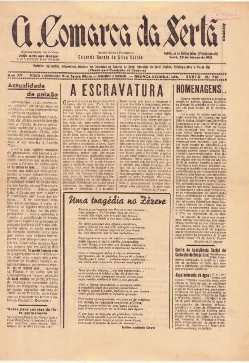 A Comarca Da Sertã Nº761 29 03 1951 Pa