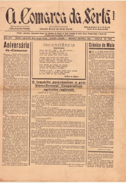 A Comarca Da Sertã Nº769 10 05 1951 P