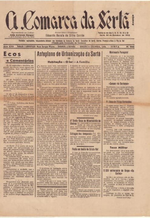 A Comarca Da Sertã Nº866 30 10 1952 P