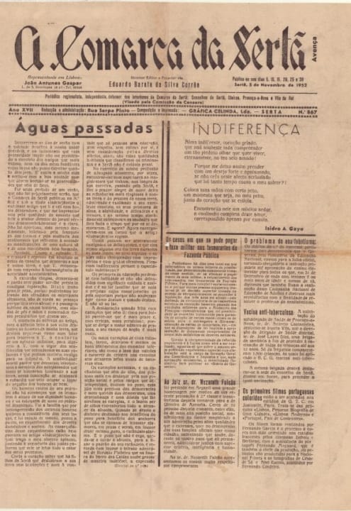 A Comarca Da Sertã Nº867 05 11 1952 P