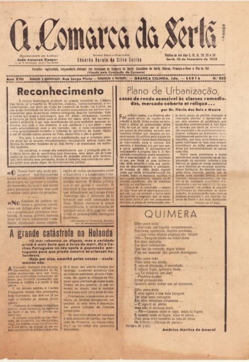 A Comarca Da Sertã Nº885 10 02 1953 P