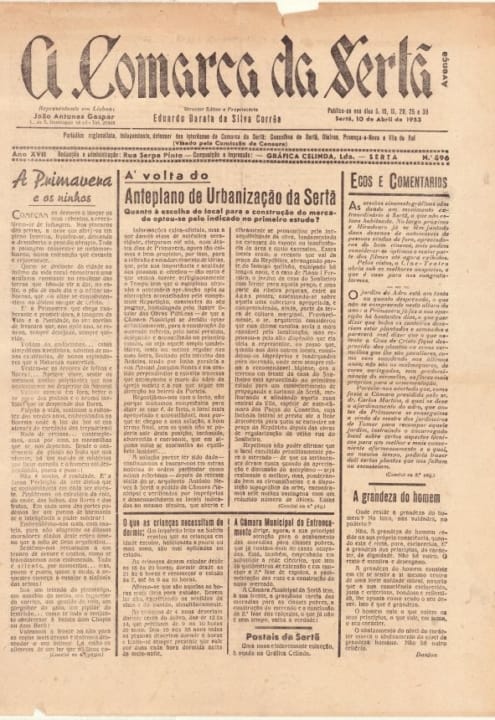 A Comarca Da Sertã Nº896 10 04 1953 P